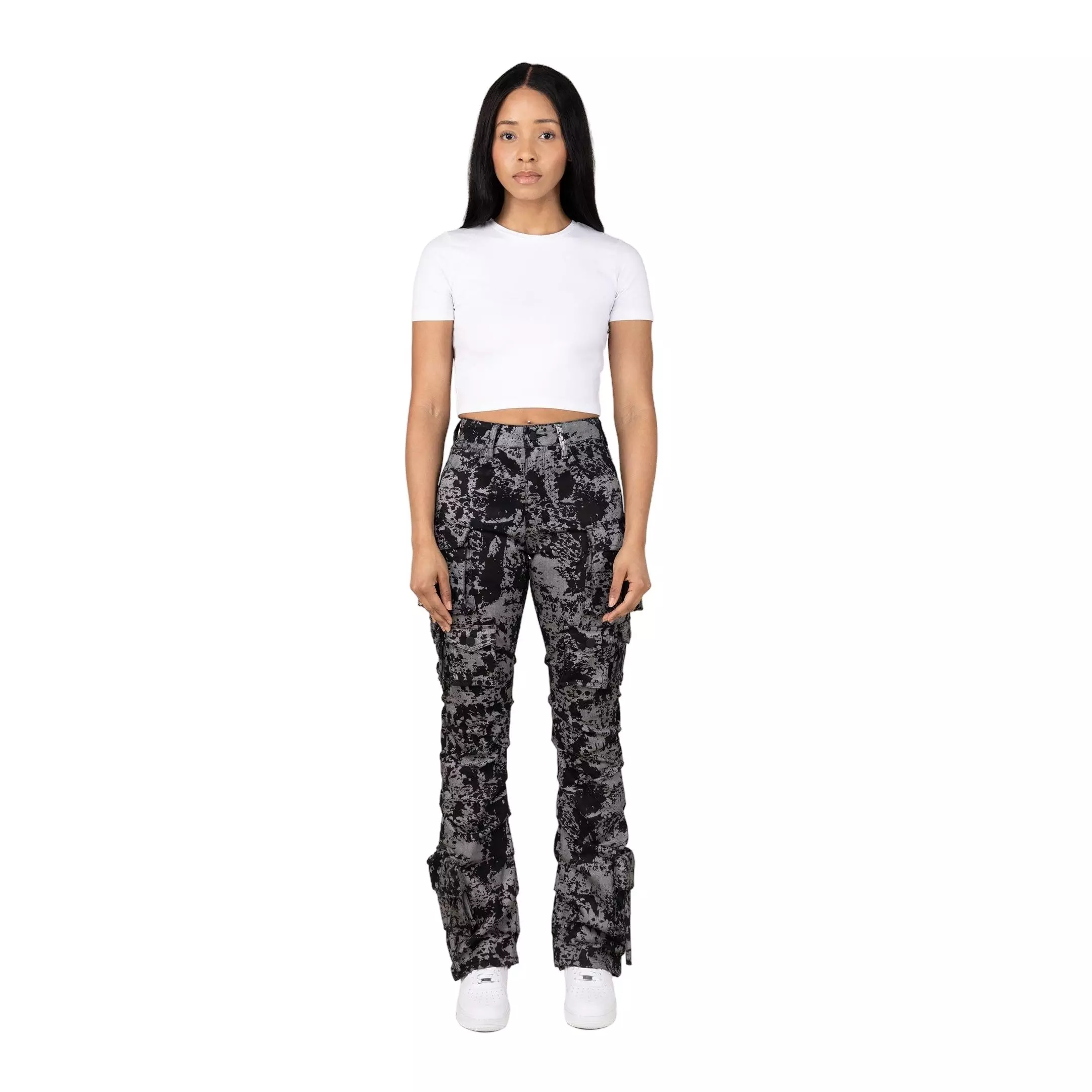 Smoke Rise Women's High Rise Stacked Met Twill Pants